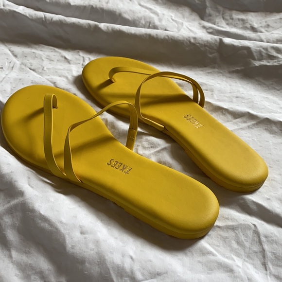 Tkees sandals Sarit in Yellow US 7 - Picture 2 of 4